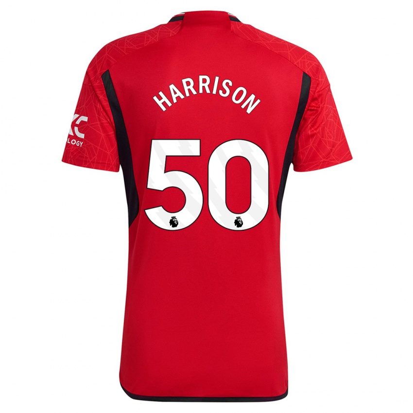 Niño Camiseta Elyh Harrison #50 Rojo 1ª Equipación 2023/24 La Camisa
