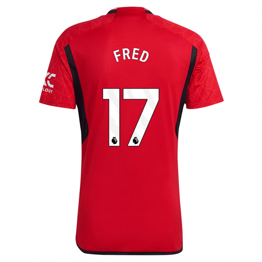 Niño Camiseta Fred #17 Rojo 1ª Equipación 2023/24 La Camisa