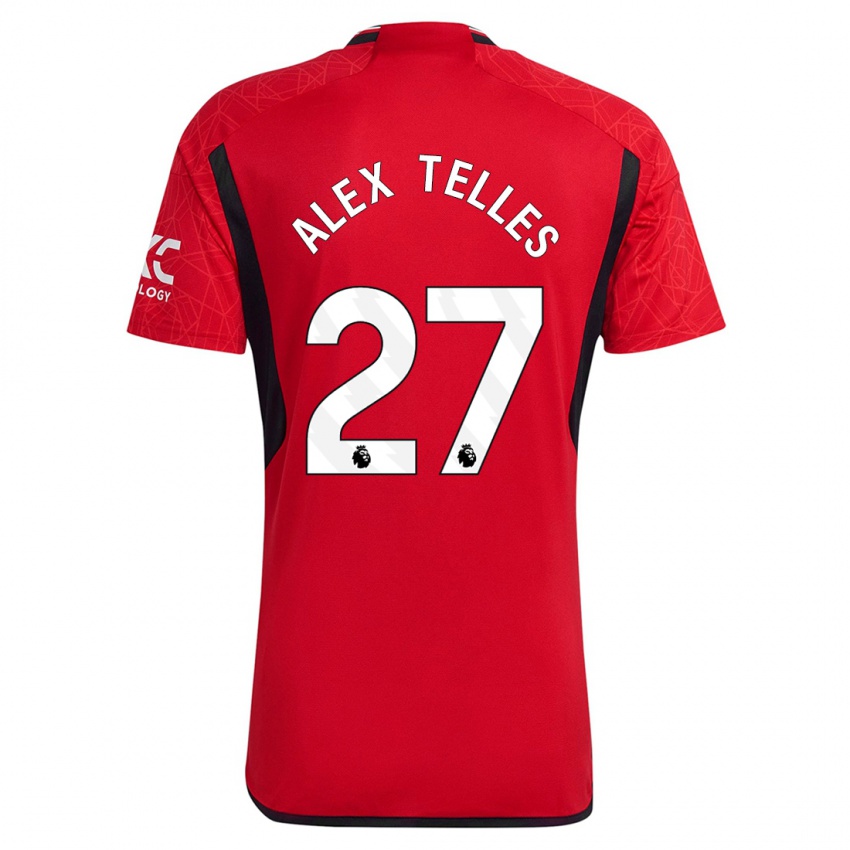 Niño Camiseta Alex Nicolao Telles #27 Rojo 1ª Equipación 2023/24 La Camisa