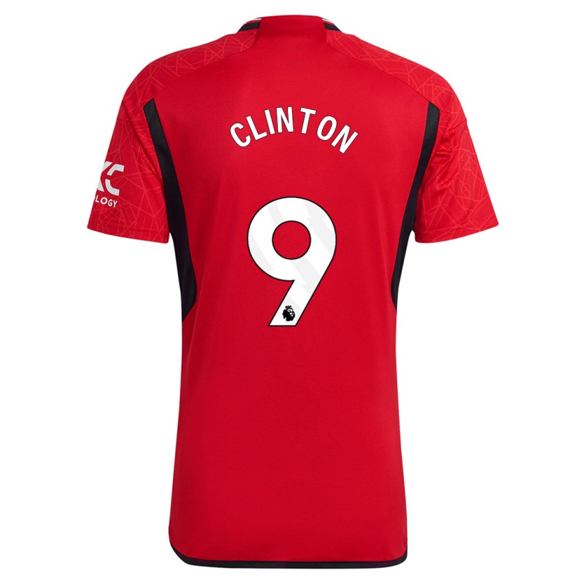 Niño Camiseta Grace Clinton #9 Rojo 1ª Equipación 2023/24 La Camisa