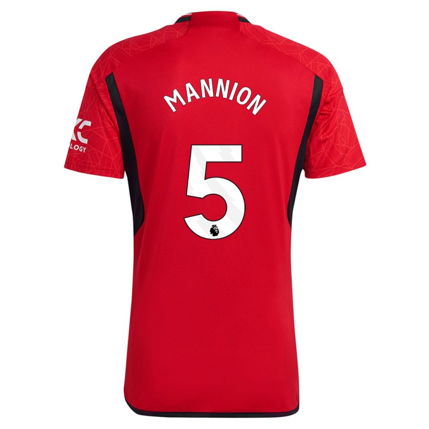 Niño Camiseta Aoife Mannion #5 Rojo 1ª Equipación 2023/24 La Camisa