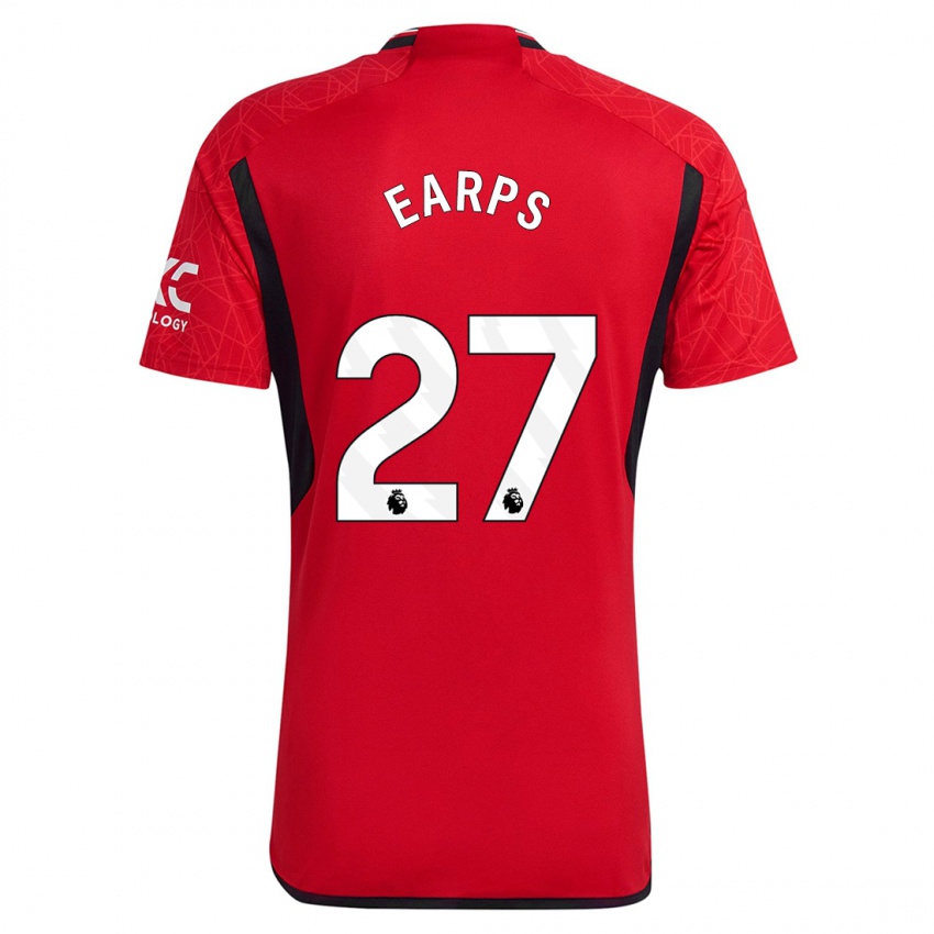 Niño Camiseta Mary Earps #27 Rojo 1ª Equipación 2023/24 La Camisa