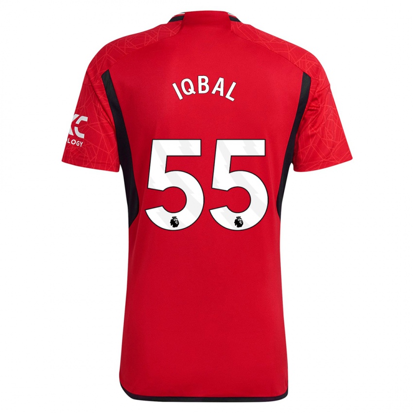 Niño Camiseta Zidane Iqbal #55 Rojo 1ª Equipación 2023/24 La Camisa