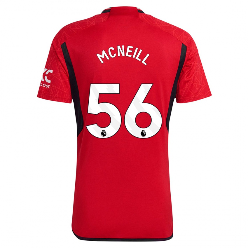 Niño Camiseta Charlie Mcneill #56 Rojo 1ª Equipación 2023/24 La Camisa