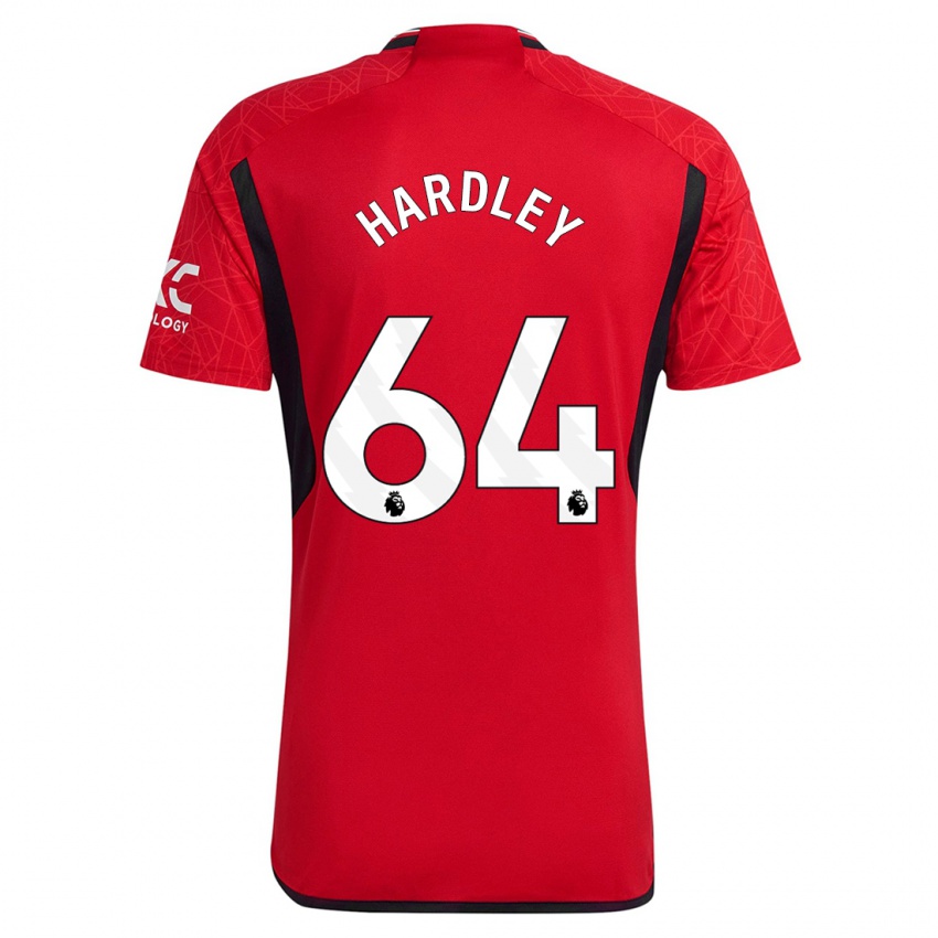 Niño Camiseta Bjorn Hardley #64 Rojo 1ª Equipación 2023/24 La Camisa