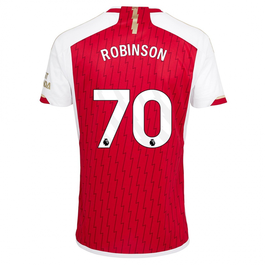 Niño Camiseta Josh Robinson #70 Rojo 1ª Equipación 2023/24 La Camisa