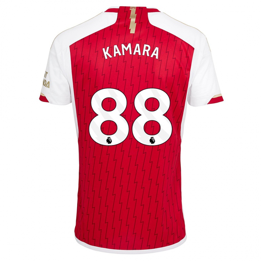 Niño Camiseta Osman Kamara #88 Rojo 1ª Equipación 2023/24 La Camisa