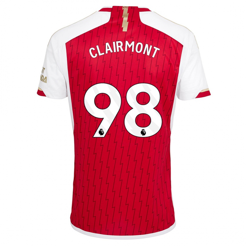 Niño Camiseta Reece Clairmont #98 Rojo 1ª Equipación 2023/24 La Camisa
