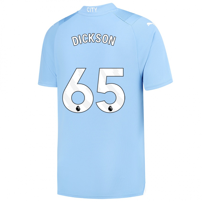Niño Camiseta Will Dickson #65 Azul Claro 1ª Equipación 2023/24 La Camisa