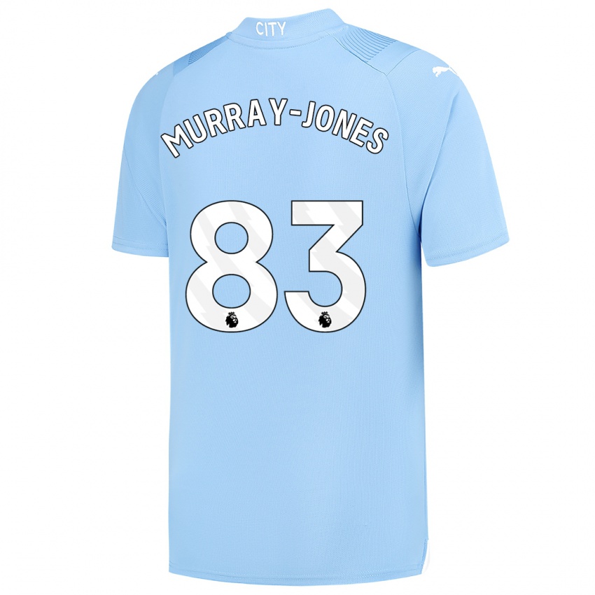 Niño Camiseta George Murray-Jones #83 Azul Claro 1ª Equipación 2023/24 La Camisa