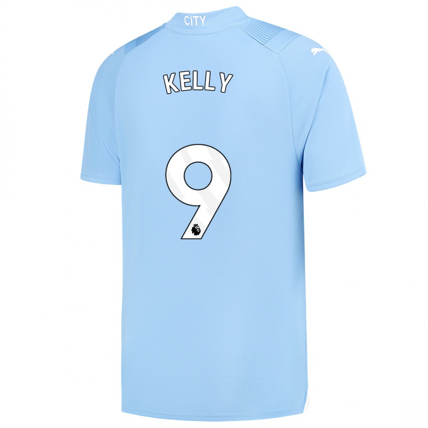 Niño Camiseta Chloe Kelly #9 Azul Claro 1ª Equipación 2023/24 La Camisa