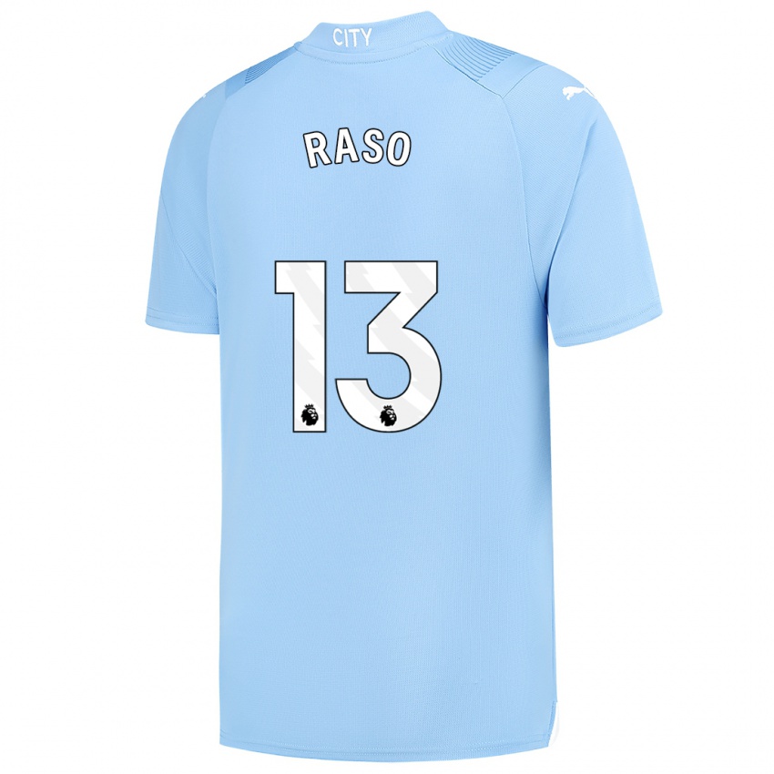 Niño Camiseta Hayley Raso #13 Azul Claro 1ª Equipación 2023/24 La Camisa