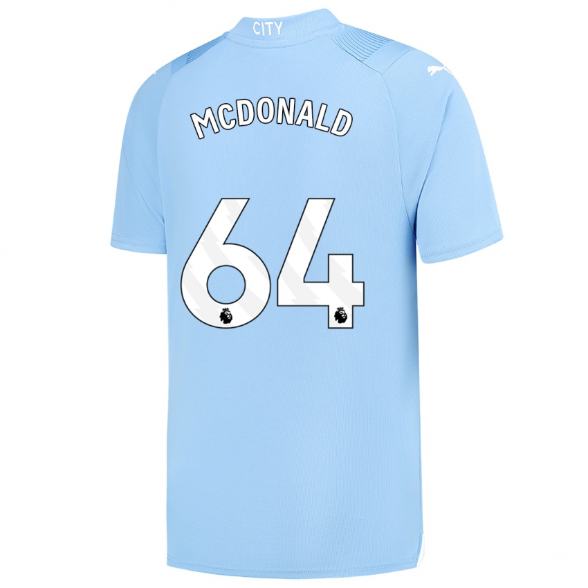 Niño Camiseta Rowan Mcdonald #64 Azul Claro 1ª Equipación 2023/24 La Camisa