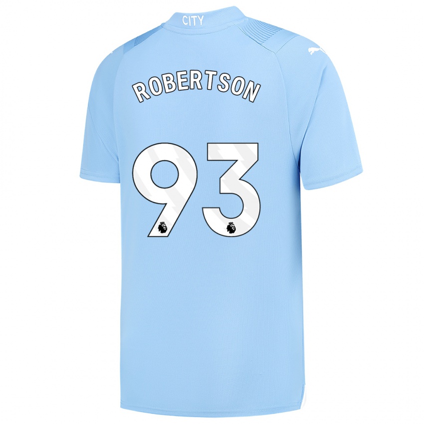 Niño Camiseta Alex Robertson #93 Azul Claro 1ª Equipación 2023/24 La Camisa