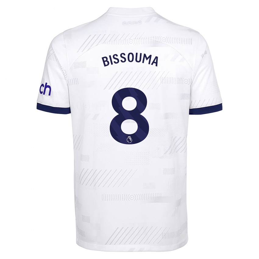 Niño Camiseta Yves Bissouma #8 Blanco 1ª Equipación 2023/24 La Camisa