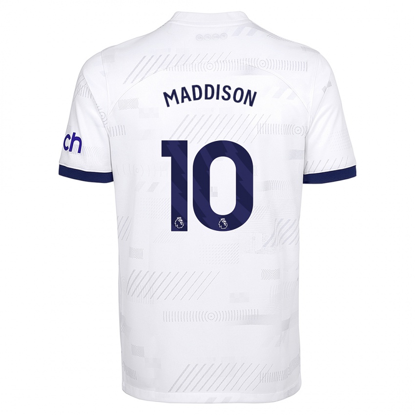 Niño Camiseta James Maddison #10 Blanco 1ª Equipación 2023/24 La Camisa
