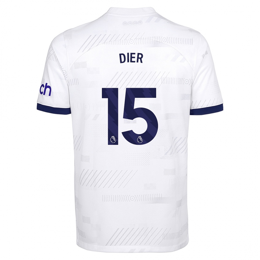 Niño Camiseta Eric Dier #15 Blanco 1ª Equipación 2023/24 La Camisa