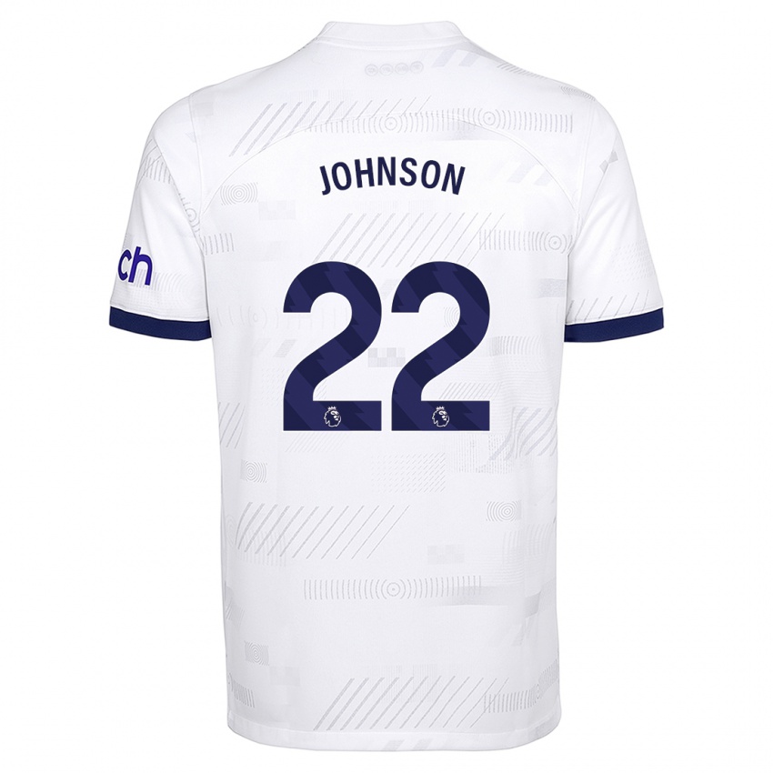 Niño Camiseta Brennan Johnson #22 Blanco 1ª Equipación 2023/24 La Camisa