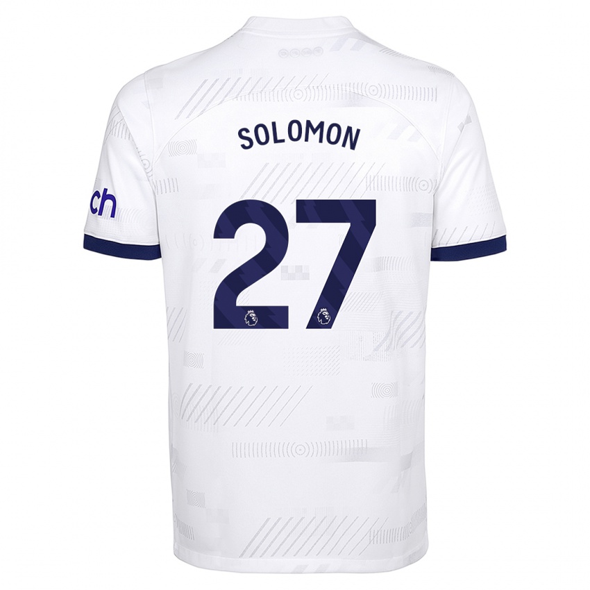 Niño Camiseta Manor Solomon #27 Blanco 1ª Equipación 2023/24 La Camisa