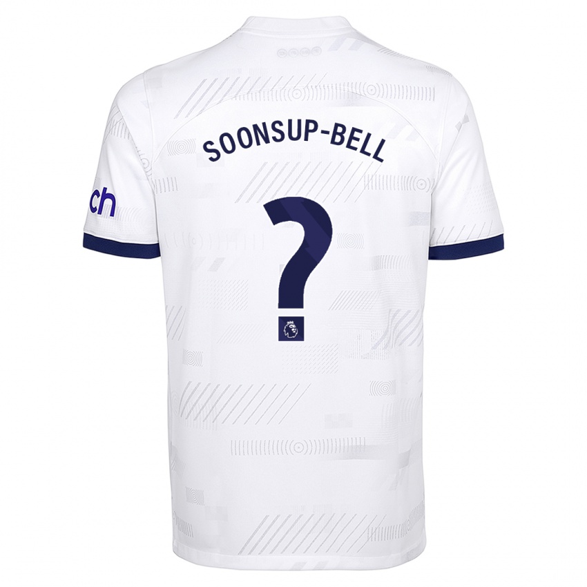 Niño Camiseta Jude Soonsup-Bell #0 Blanco 1ª Equipación 2023/24 La Camisa