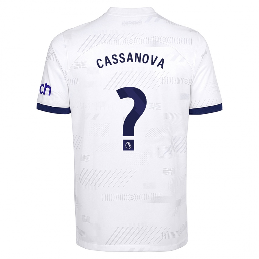 Niño Camiseta Dante Cassanova #0 Blanco 1ª Equipación 2023/24 La Camisa