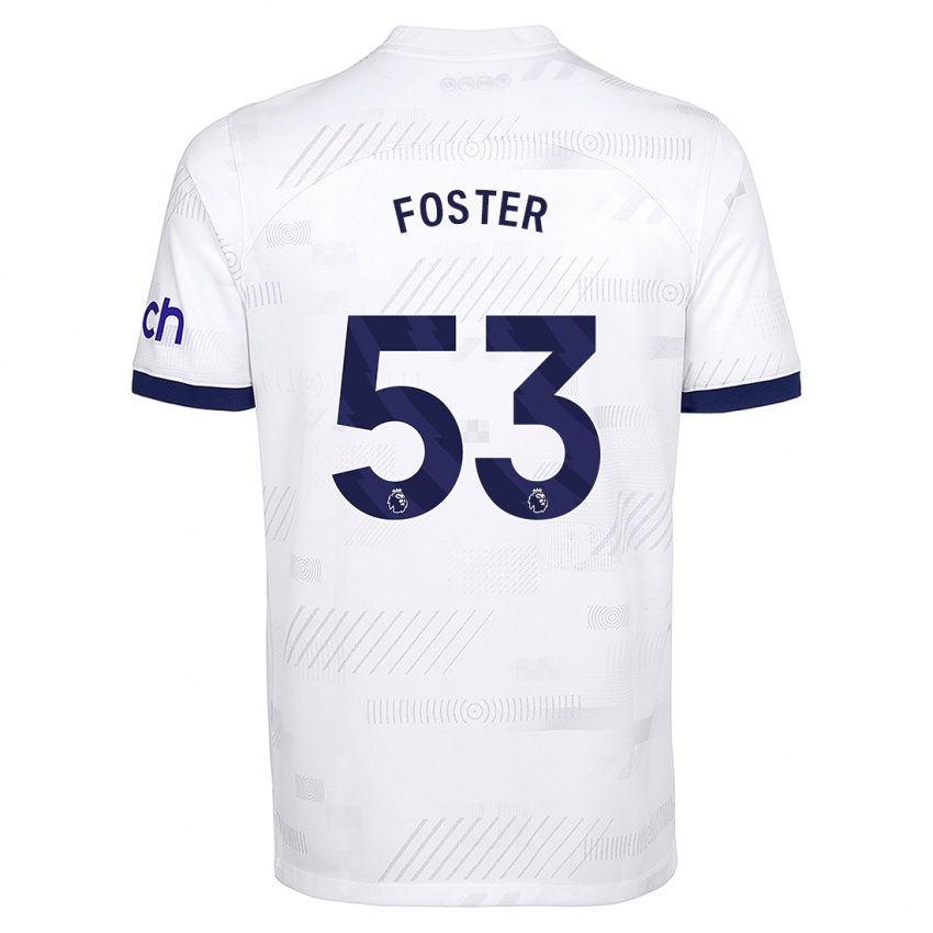 Niño Camiseta Brooklyn Lyons Foster #53 Blanco 1ª Equipación 2023/24 La Camisa