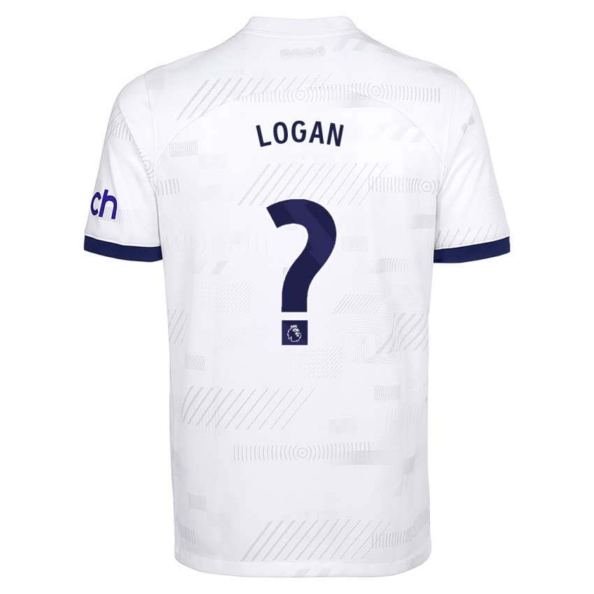 Niño Camiseta Calum Logan #0 Blanco 1ª Equipación 2023/24 La Camisa