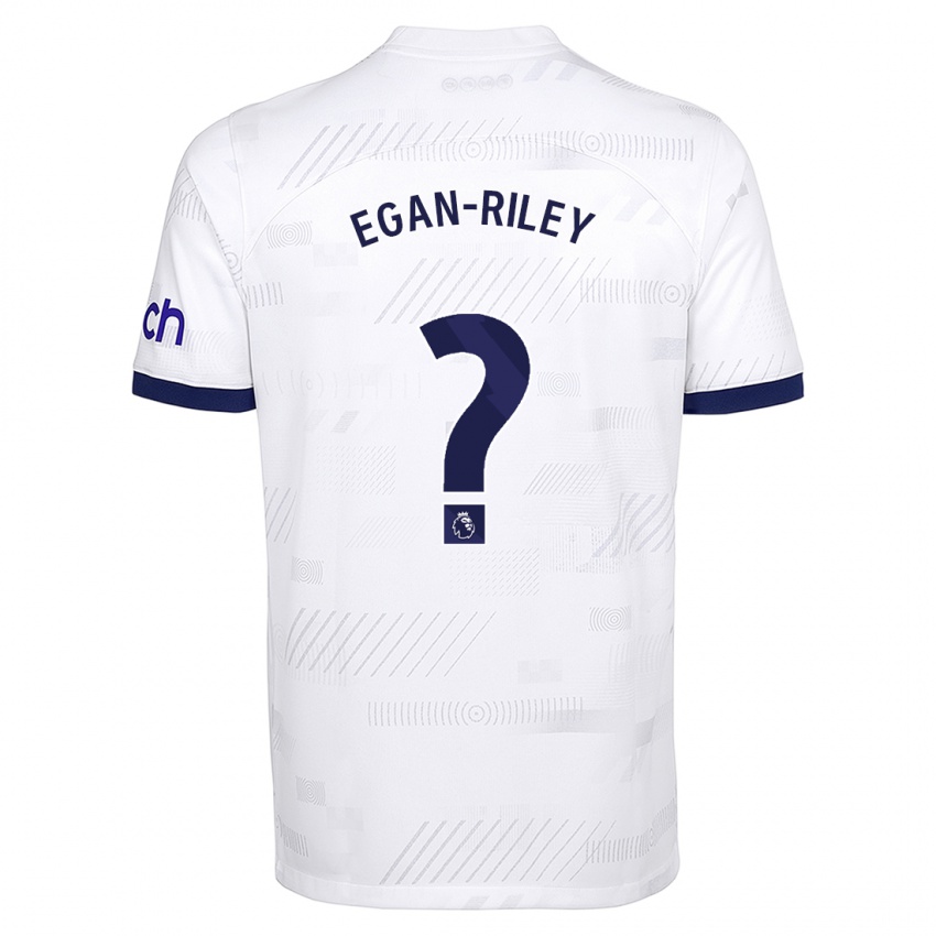 Niño Camiseta Roman Egan-Riley #0 Blanco 1ª Equipación 2023/24 La Camisa