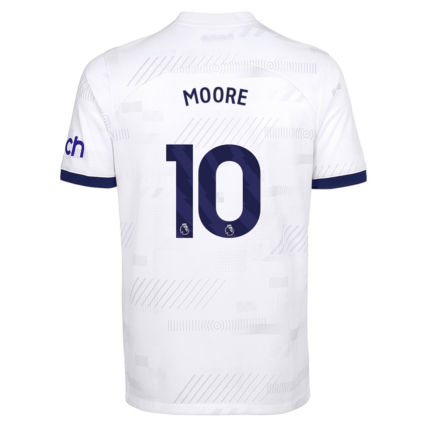 Niño Camiseta Mikey Moore #10 Blanco 1ª Equipación 2023/24 La Camisa