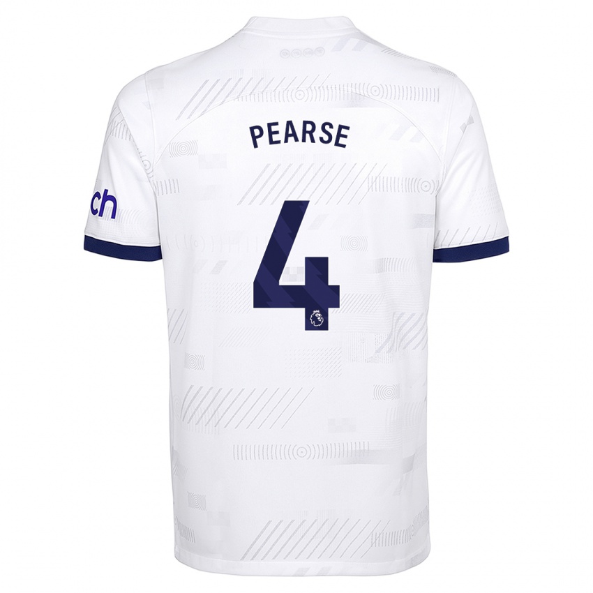 Niño Camiseta Gracie Pearse #4 Blanco 1ª Equipación 2023/24 La Camisa