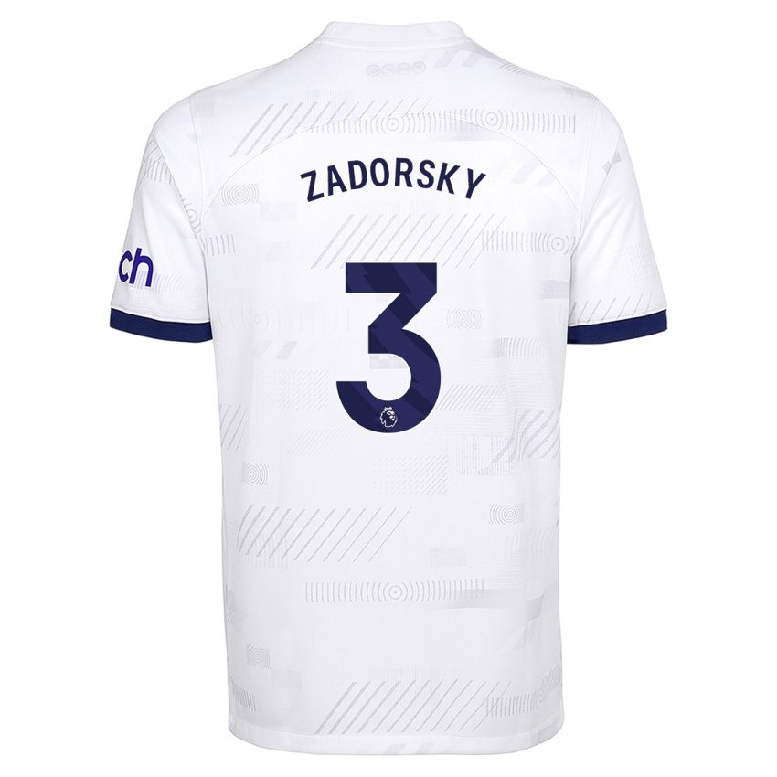 Niño Camiseta Shelina Zadorsky #3 Blanco 1ª Equipación 2023/24 La Camisa