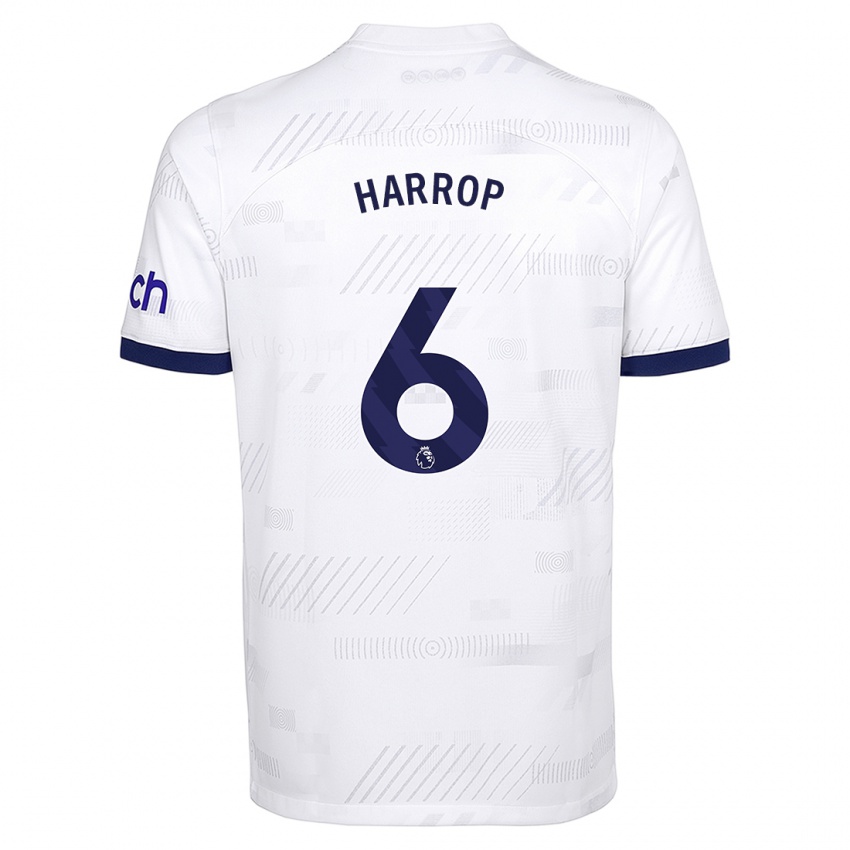 Niño Camiseta Kerys Harrop #6 Blanco 1ª Equipación 2023/24 La Camisa