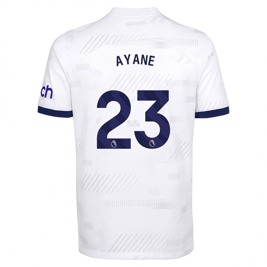 Niño Camiseta Rosella Ayane #23 Blanco 1ª Equipación 2023/24 La Camisa