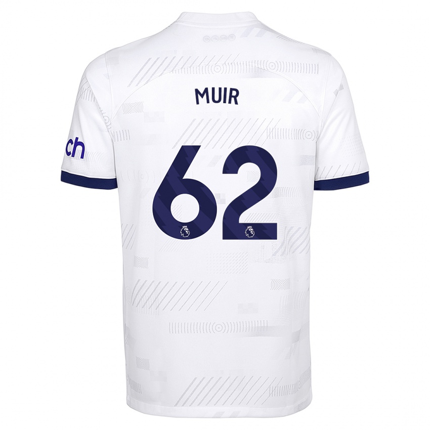 Niño Camiseta Marqes Muir #62 Blanco 1ª Equipación 2023/24 La Camisa