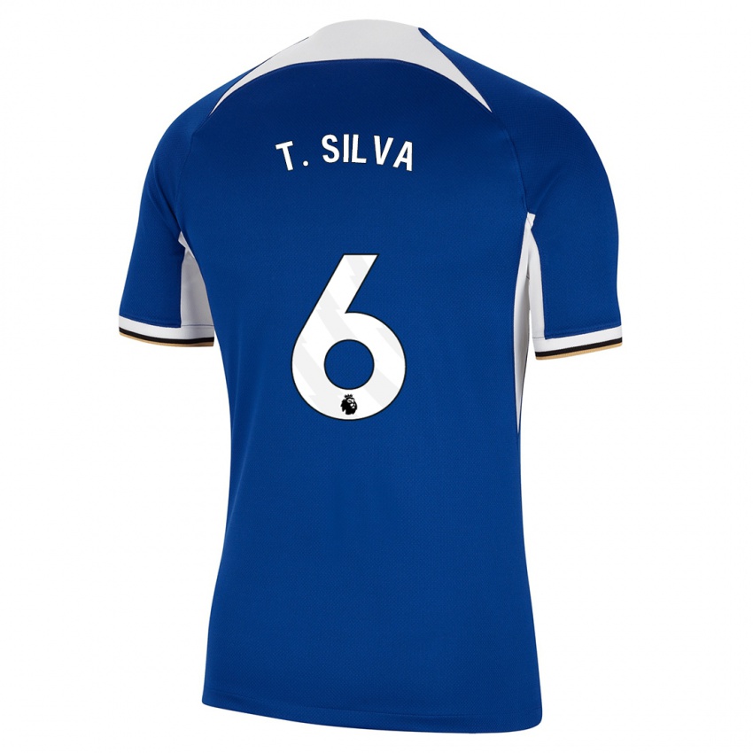 Niño Camiseta Thiago Silva #6 Azul 1ª Equipación 2023/24 La Camisa