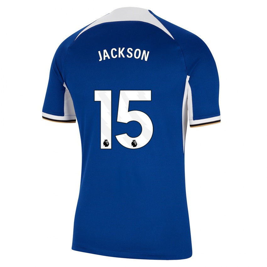 Niño Camiseta Nicolas Jackson #15 Azul 1ª Equipación 2023/24 La Camisa