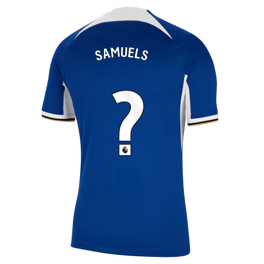Niño Camiseta Ishé Samuels-Smith #0 Azul 1ª Equipación 2023/24 La Camisa