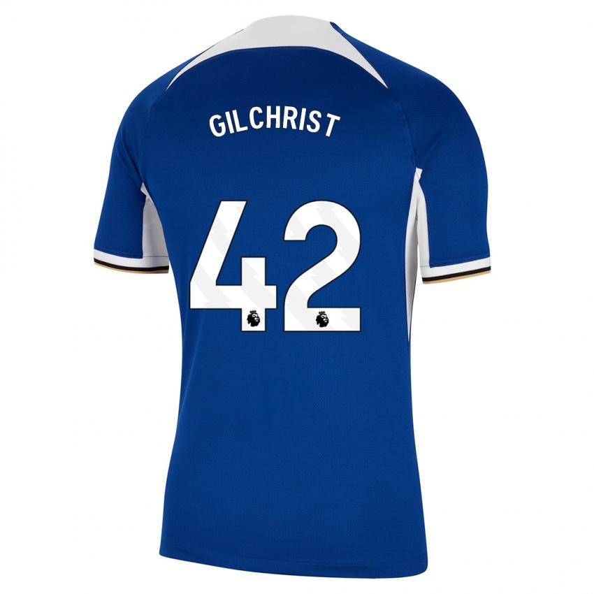 Niño Camiseta Alfie Gilchrist #42 Azul 1ª Equipación 2023/24 La Camisa