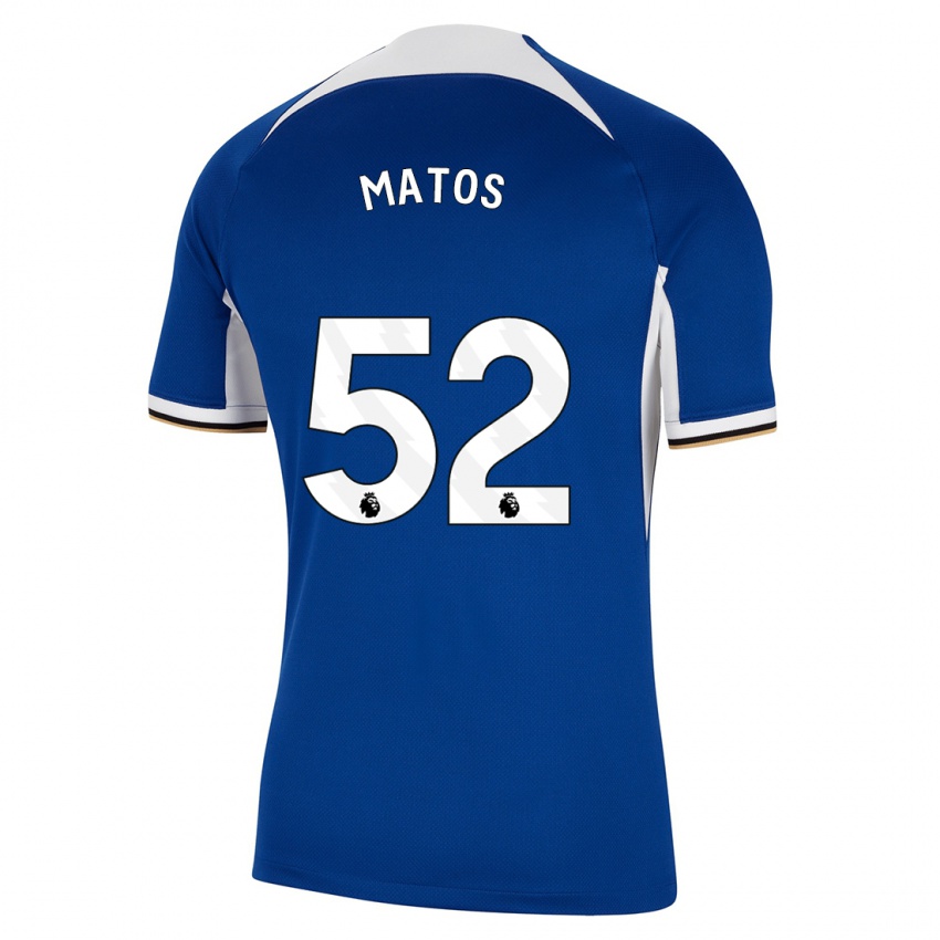 Niño Camiseta Alex Matos #52 Azul 1ª Equipación 2023/24 La Camisa