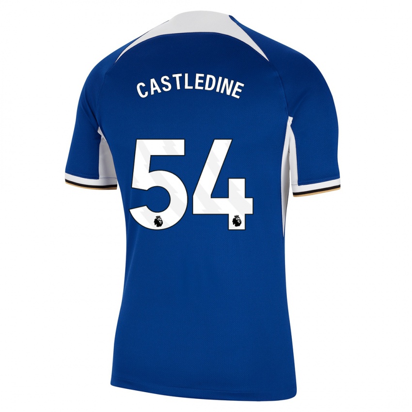 Niño Camiseta Leo Castledine #54 Azul 1ª Equipación 2023/24 La Camisa