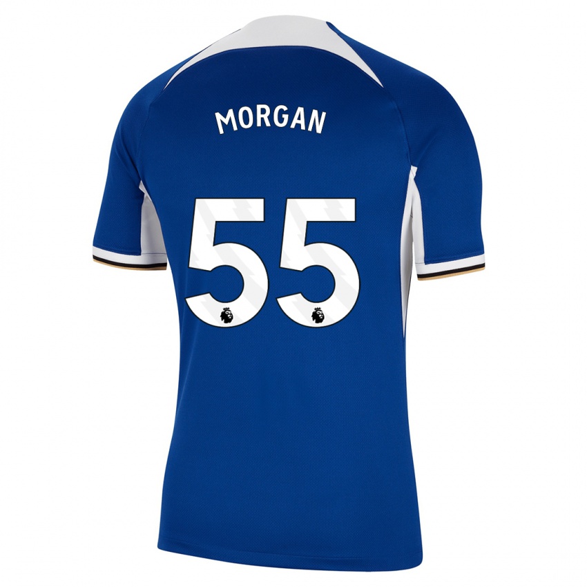 Niño Camiseta Jimmy-Jay Morgan #55 Azul 1ª Equipación 2023/24 La Camisa