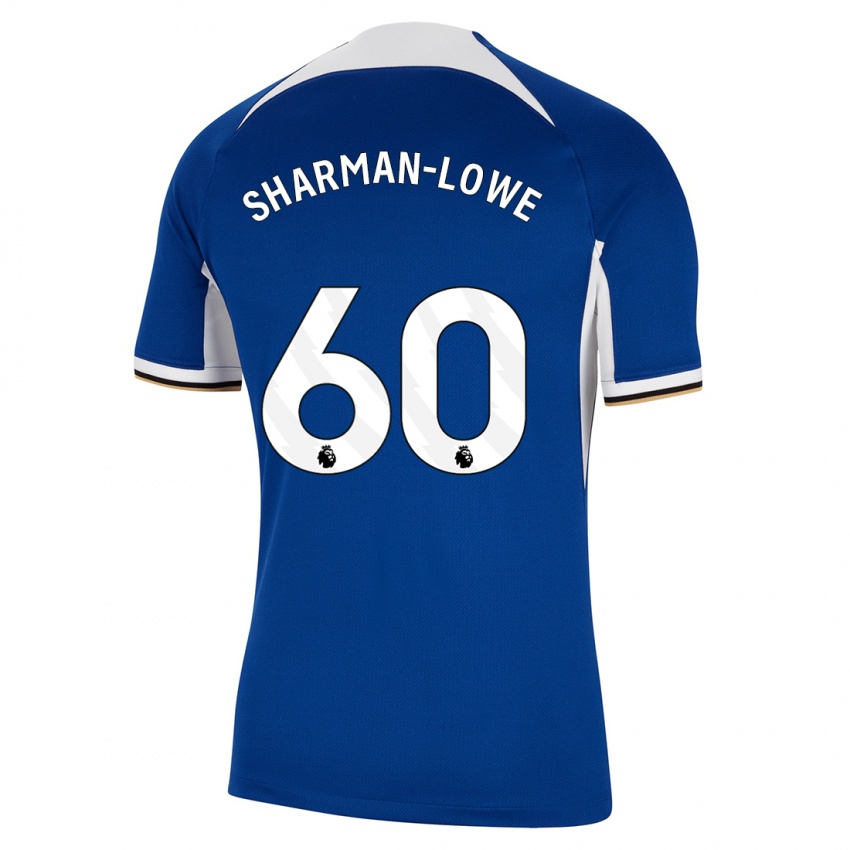 Niño Camiseta Teddy Sharman-Lowe #60 Azul 1ª Equipación 2023/24 La Camisa