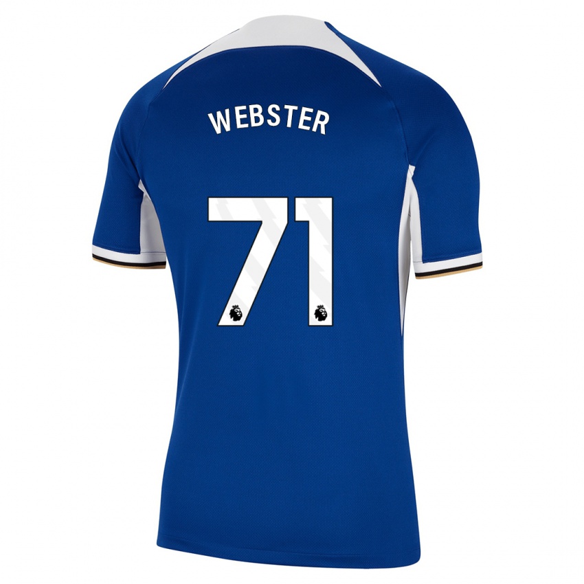 Niño Camiseta Charlie Webster #71 Azul 1ª Equipación 2023/24 La Camisa