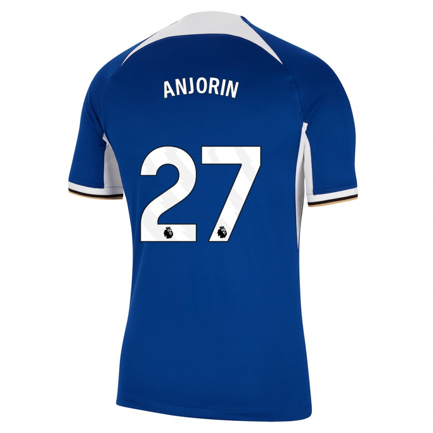 Niño Camiseta Tino Anjorin #27 Azul 1ª Equipación 2023/24 La Camisa