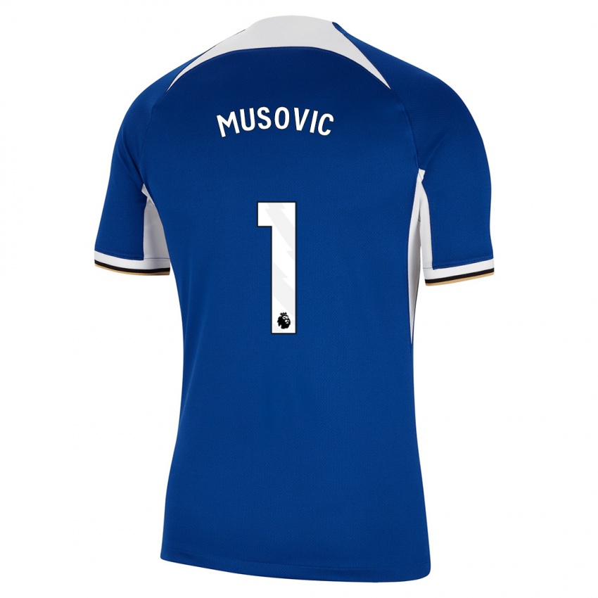 Niño Camiseta Zecira Musovic #1 Azul 1ª Equipación 2023/24 La Camisa