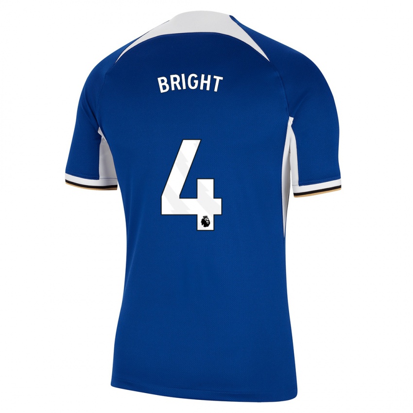 Niño Camiseta Millie Bright #4 Azul 1ª Equipación 2023/24 La Camisa