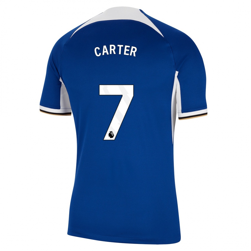 Niño Camiseta Jessica Carter #7 Azul 1ª Equipación 2023/24 La Camisa