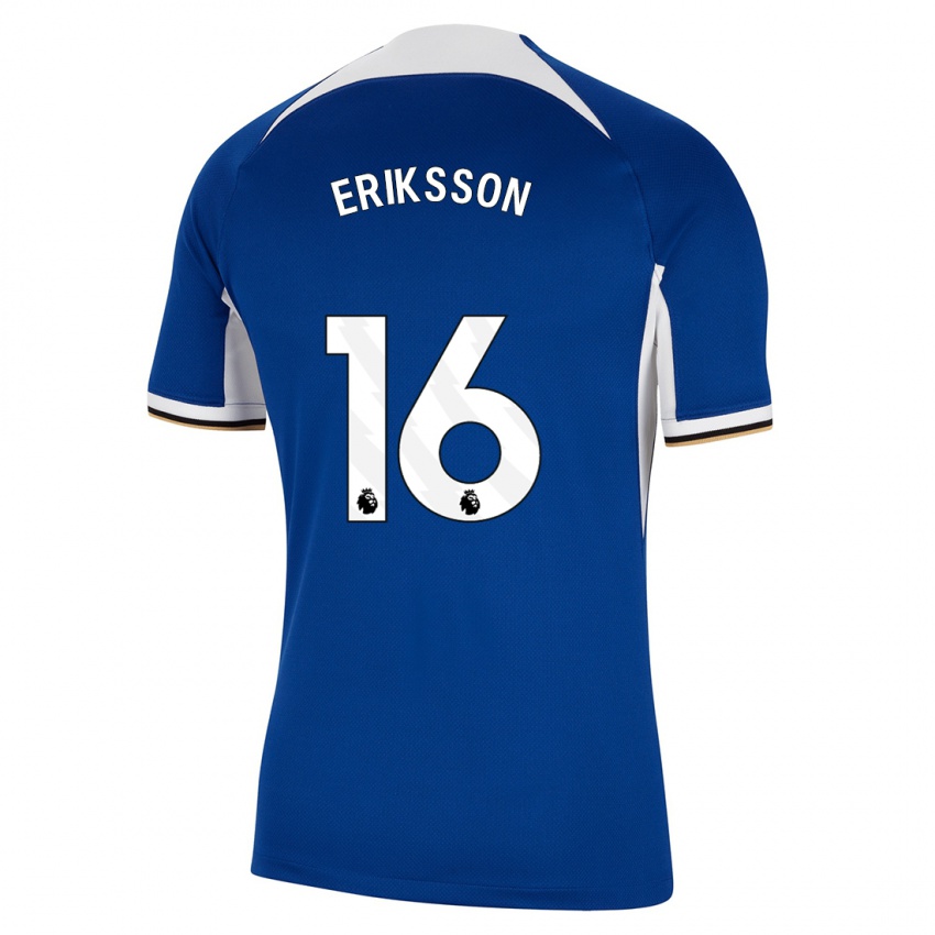 Niño Camiseta Magdalena Eriksson #16 Azul 1ª Equipación 2023/24 La Camisa