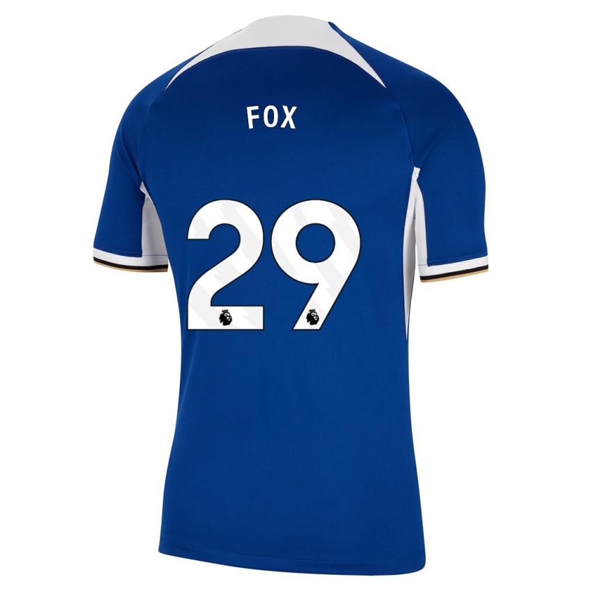Niño Camiseta Jorja Fox #29 Azul 1ª Equipación 2023/24 La Camisa
