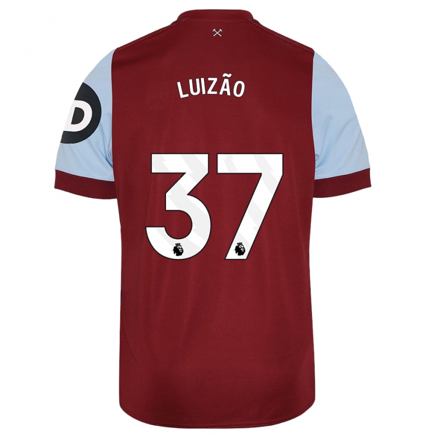 Niño Camiseta Luizão #37 Granate 1ª Equipación 2023/24 La Camisa